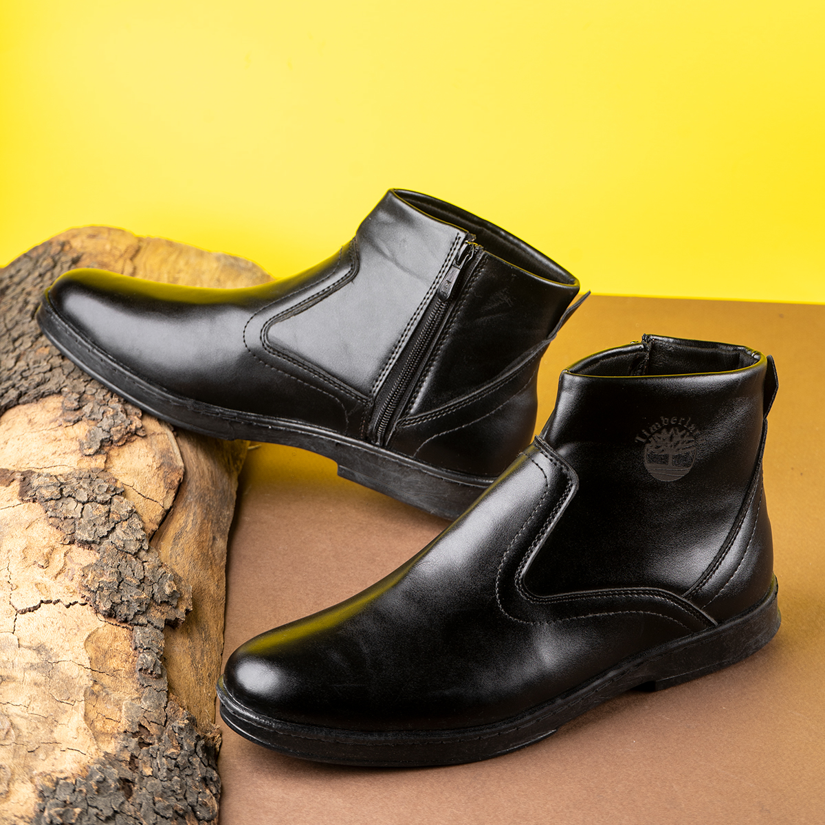 نیم بوت مردانه مشکی مدل Radvin