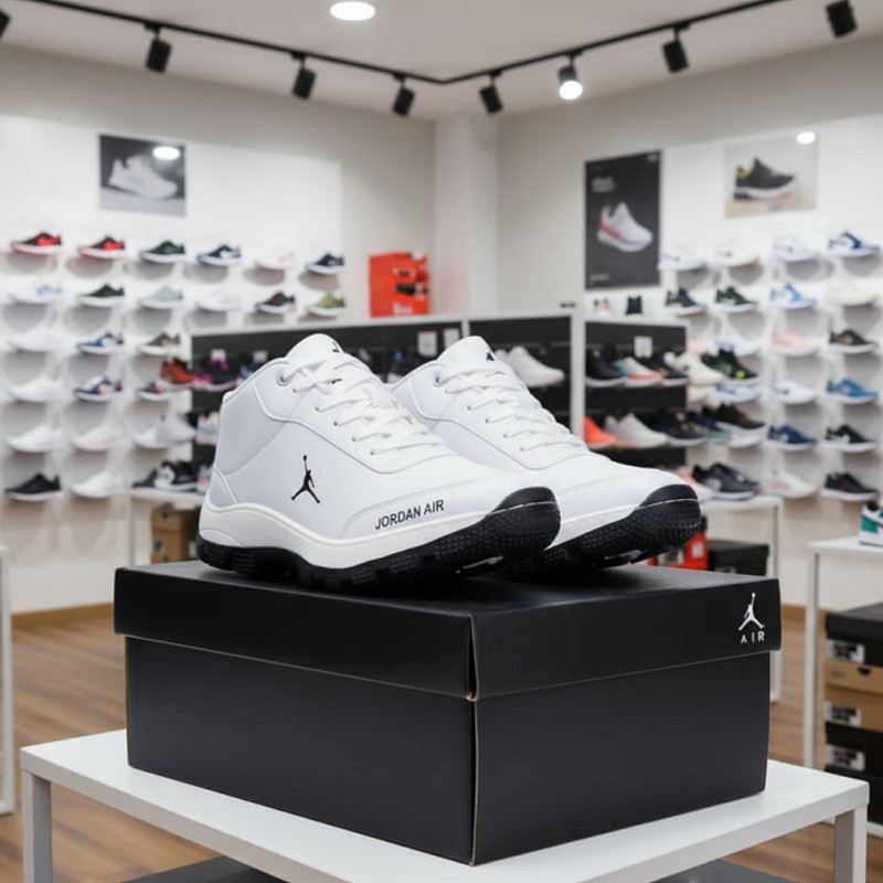 کفش اسپرت مردانه جردن سفید مدل Avin